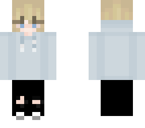 blue hoodie girl