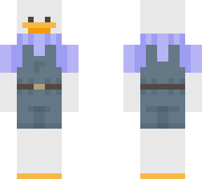 blue overall chicken