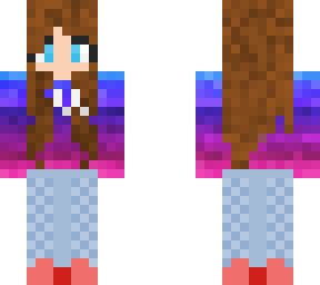 brown hair hoodie girl updated!