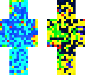 crazy colour rainbow man