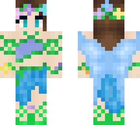 cute woodland flower fairy girl