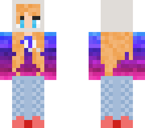 ginger hair hoodie space-girl