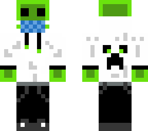 green slime boy with mask