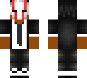 masked up red slaashes black