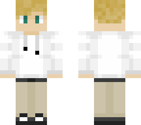 me in white hoodie without hood