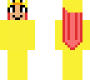 pink & red haired girl in duck costume