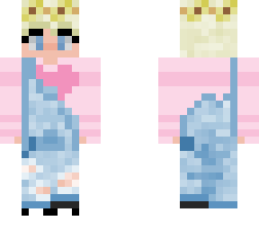 pink shirt with overalls