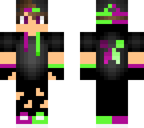purple & green