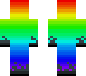 rainbow black flames