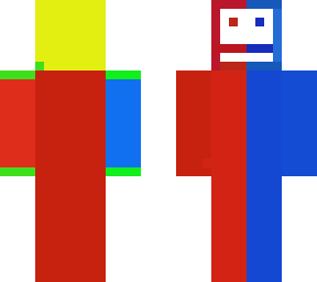 red blue