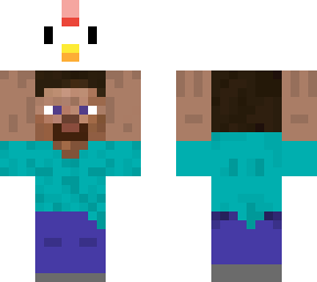 steve carrying chicken