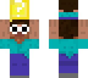 steve holding a lucky block