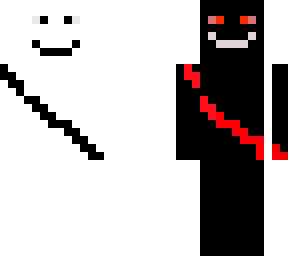 two sides (black and white)