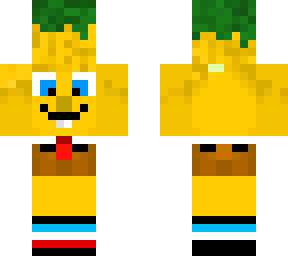 *-sponge -bob holding a pineapple -*