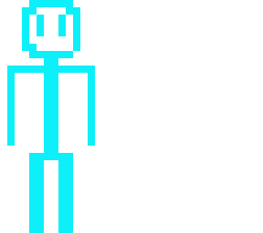 blue stickman