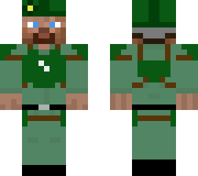 combat armor steve (with helmet)