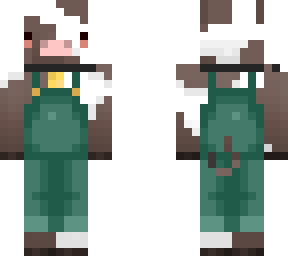 cow with overalls
