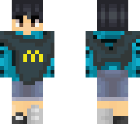 cyan top male skin goes to mcdonalds (update)
