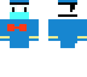 donlad duck with a mask becase of corna :{
