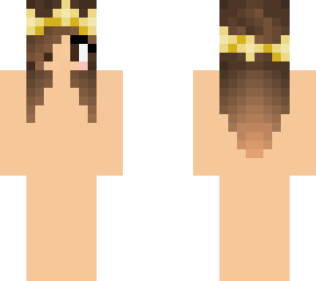 half up half down, hair shortened version of my mc skin base