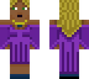 hawii woman in voilet dress