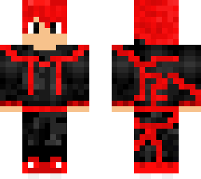 my black and red boy | Minecraft Skin