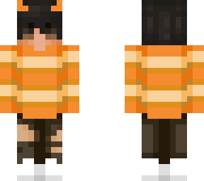 orange demon boy