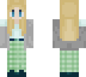 plaid pants girl