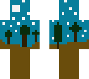 rainy sky over dark wood forest