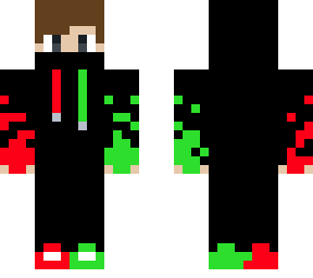 red and green cool boy