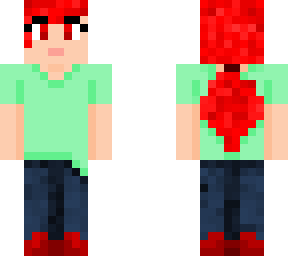 red hair girl casual