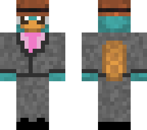 agent p in a suit
