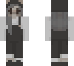 black overalls with bear hat