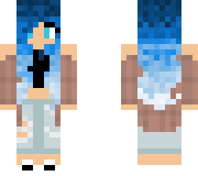 blue hair girl