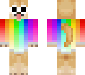 doge w/ rainbow hoodie & clout glasses