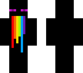 enderman in vomiting rainbow / yuck /