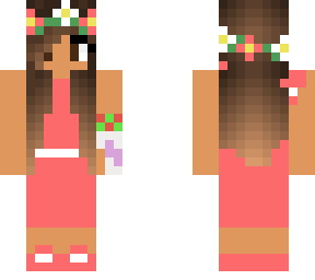 flower girl coral dress