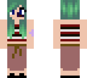 injured girl w/ colored hair