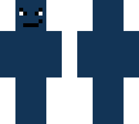 mean blue guy