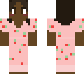 nora in strawberry dress