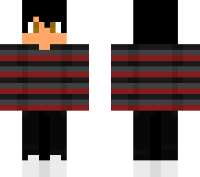 red, gray and black