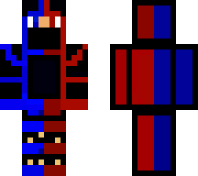 red and blue pro skin