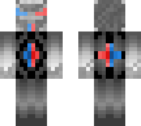 red blue samurai roboter