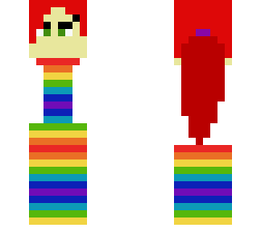 red haired rainbow