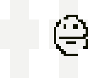 simple black and white face