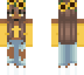 sunflower credit to unattractiveaf i just changed the skin tone:)