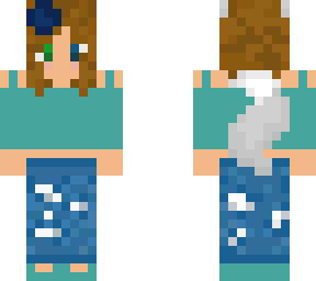 wolf girl with brown hair