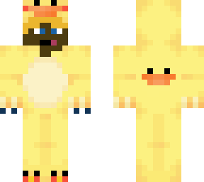 (male) duck suit with tongue out!