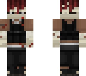 bloody gang member with bandages