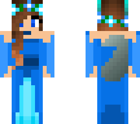blue dress